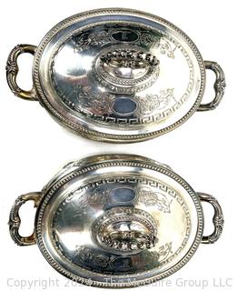 Two (2) H M & Co. 19th C Sheffield Silver Plated Covered Tureens 