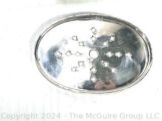 Edwardian Silver Plated Turnover Dish with Tilting Cover 