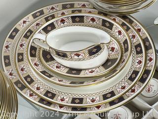 80 Piece Set of Royal Crown Derby Porcelain China. See photo gallery for a complete list of what is included