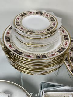 80 Piece Set of Royal Crown Derby Porcelain China. See photo gallery for a complete list of what is included