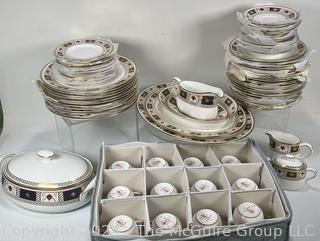 80 Piece Set of Royal Crown Derby Porcelain China. See photo gallery for a complete list of what is included