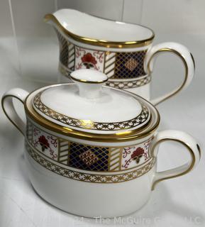 80 Piece Set of Royal Crown Derby Porcelain China. See photo gallery for a complete list of what is included