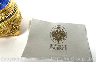 Franklin Mint House of Faberge Musical Egg- The Swan Lake Egg Music Box