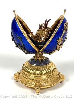 Franklin Mint - Faberge "FireBird" Jeweled Musical Egg