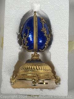 Franklin Mint - Faberge "FireBird" Jeweled Musical Egg