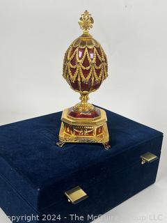 Franklin Mint Faberge Egg Music Box 