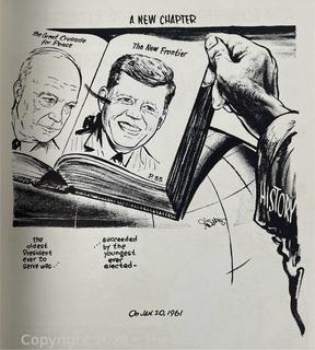 Political Cartoon Books by Dobbins and Buchwald (Signed)