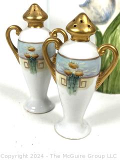 Collection of Porcelain Decorative Items Including Bud Vase, Asian Figurines, Etc.
