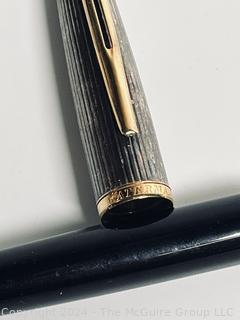 Waternan Fountain Pen - Black with 18K Nib and Trim - Fine Tip