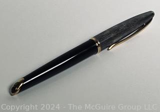 Waternan Fountain Pen - Black with 18K Nib and Trim - Fine Tip