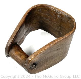 Antique Primitive Bent Wood Stirrup