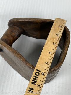 Antique Primitive Bent Wood Stirrup