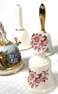 Group of Porcelain Handbells and Souvenirs
