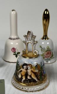 Group of Porcelain Handbells and Souvenirs
