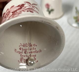 Group of Porcelain Handbells and Souvenirs
