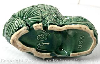 Green McCoy Pottery Frog Planter
