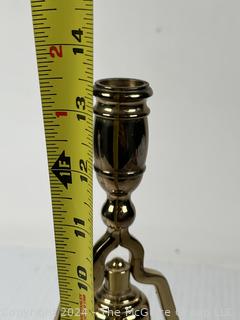 Baldwin Brass Tavern Service Bell Candlestick. 13" 