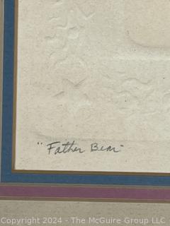 Pencil Signed and Numbered Framed Print "Father Bear" 151/250 Olson