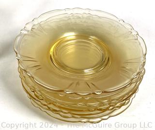 Amber Depression Glass Servingware by Federal Glass 