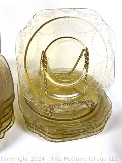 Amber Depression Glass Servingware by Federal Glass 