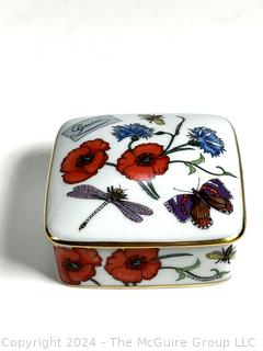 Porcelain Gucci Bernardaud Limoges Floral Trinket Box