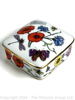 Porcelain Gucci Bernardaud Limoges Floral Trinket Box