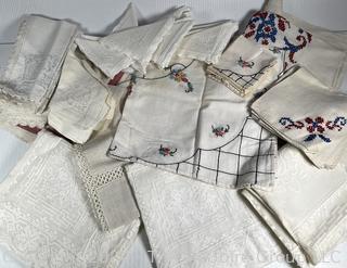 Collection of Embroidered Linens