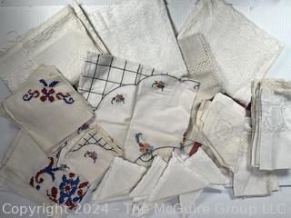 Collection of Embroidered Linens