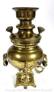 Late 19th Century Imperial Russian Brass Samovar