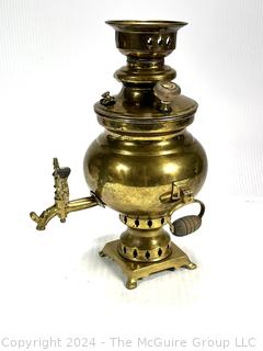 Late 19th Century Imperial Russian Brass Samovar