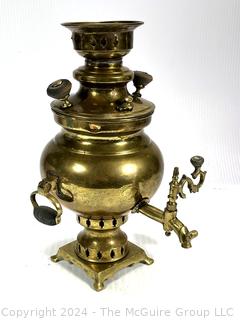 Late 19th Century Imperial Russian Brass Samovar