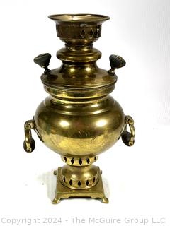 Late 19th Century Imperial Russian Brass Samovar