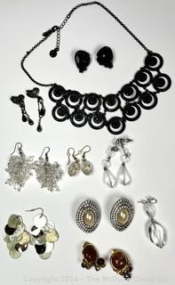 Collection of Statement Rhinestone Jewelry