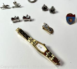 Group of Earrings, Rings and Watches