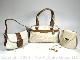 Three (3) Handbags Including Coach