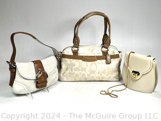 Three (3) Handbags Including Coach