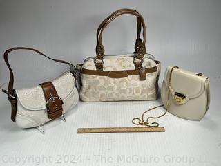 Three (3) Handbags Including Coach