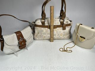 Three (3) Handbags Including Coach