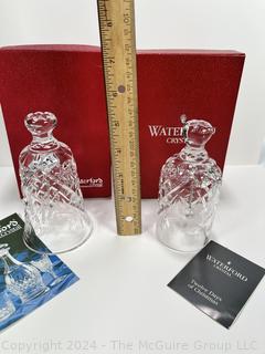 Two (2) Waterford Crystal Hand Bells with Boxes