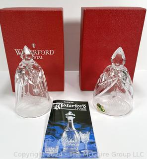 Two (2) Waterford Crystal Hand Bells with Boxes