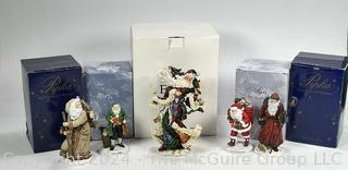 Five (5) Pipka Reflections of Christmas Figurines in Box