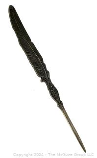 Silver 888 Feather Letter Opener 