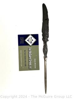 Silver 888 Feather Letter Opener 