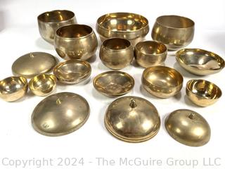 Set of Korean Brass Chakra Singing Bowls