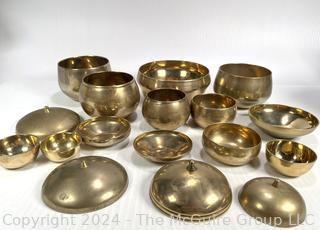 Set of Korean Brass Chakra Singing Bowls