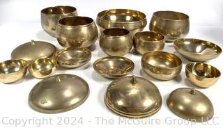 Set of Korean Brass Chakra Singing Bowls