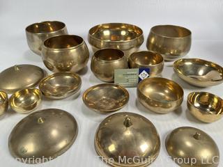 Set of Korean Brass Chakra Singing Bowls