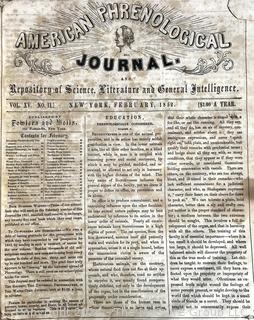 Partial Set of Bound 1852 Editions of The American Phrenological Journal