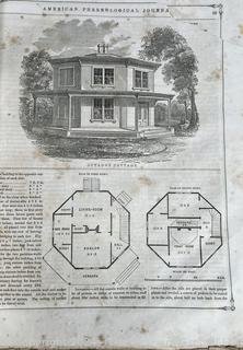 Partial Set of Bound 1852 Editions of The American Phrenological Journal