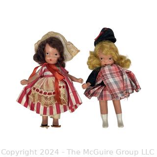 Two (2) Nancy Ann Storybook Dolls with Booklet